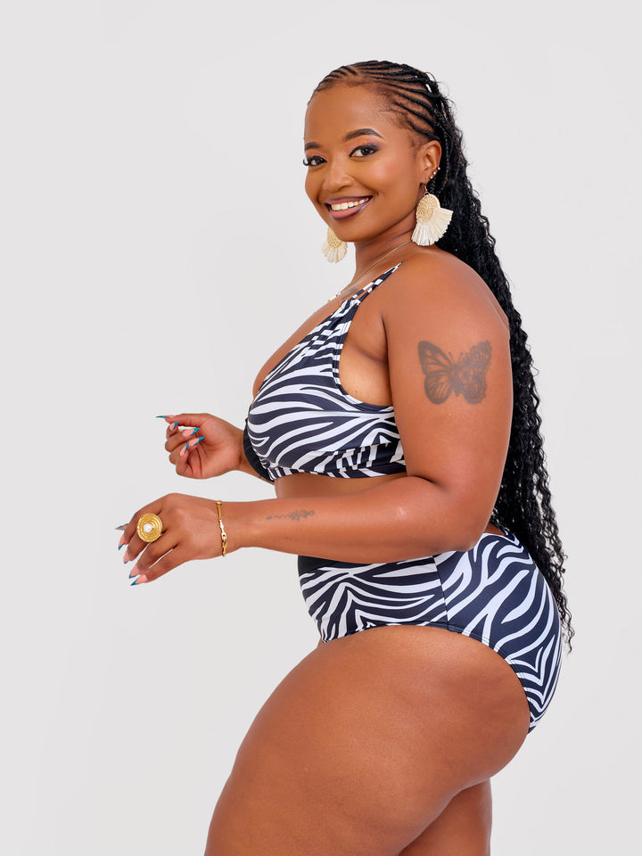 Zebra print bikini