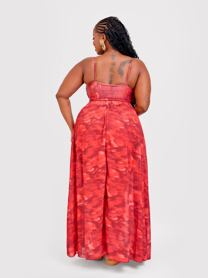 Illusion one piece crimson