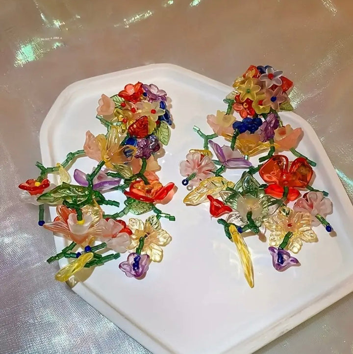 Stunning floral earrings