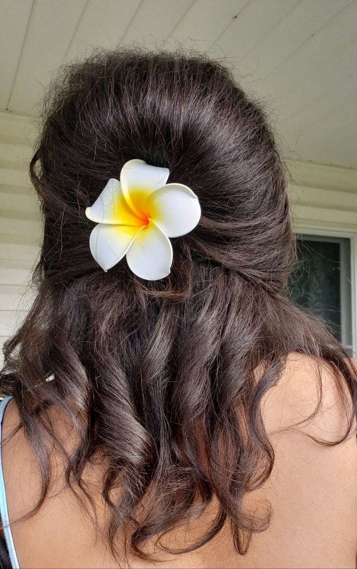 Hawaian flower hair clips
