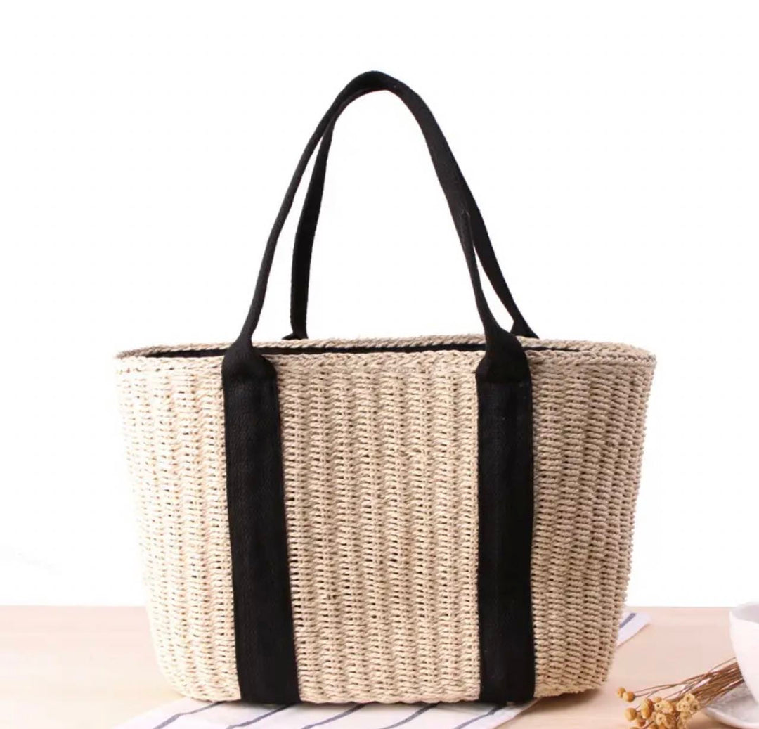 Wicker tote bag