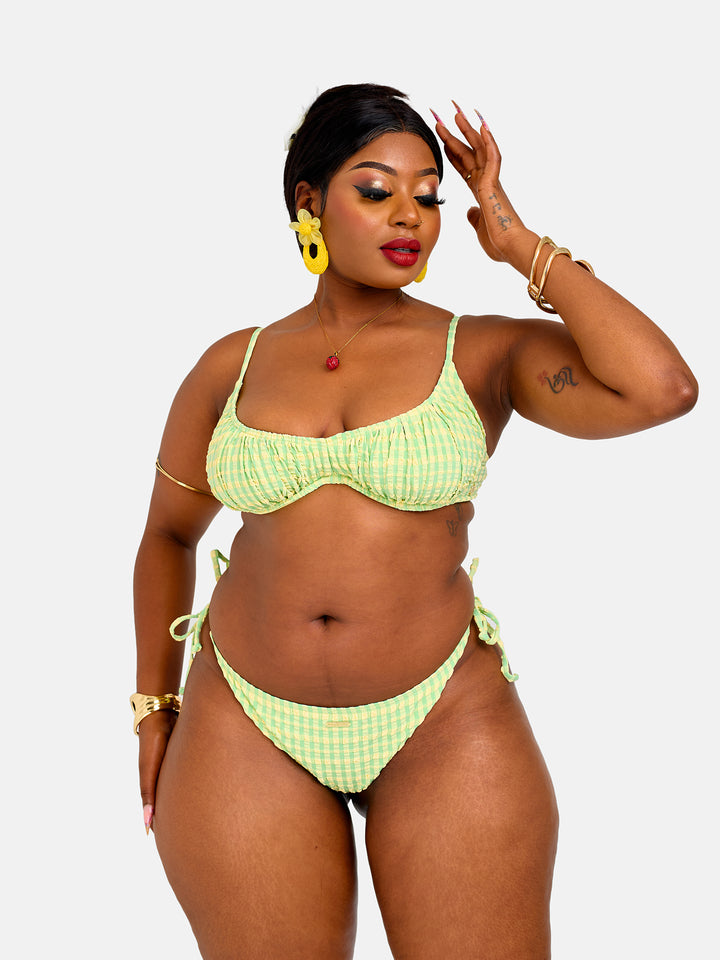 Luminous underwire stringed bikini