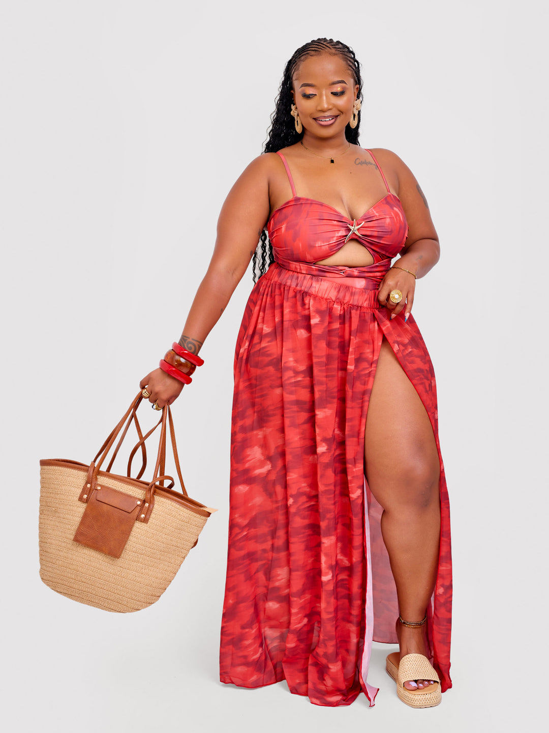 Illusion one piece crimson