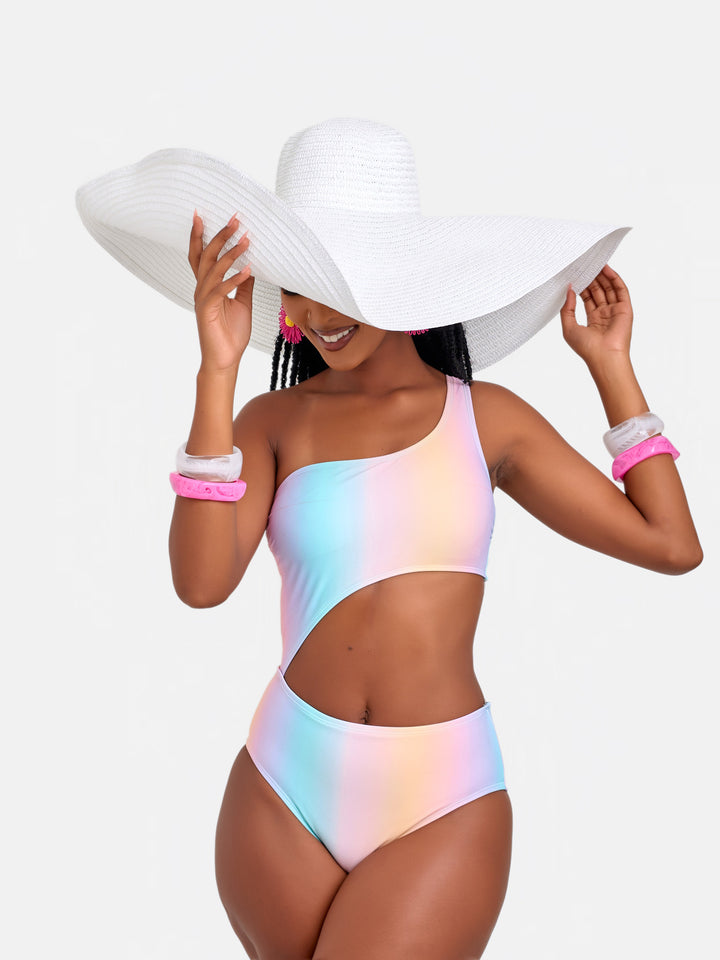 Ombre curve enhancing one piece
