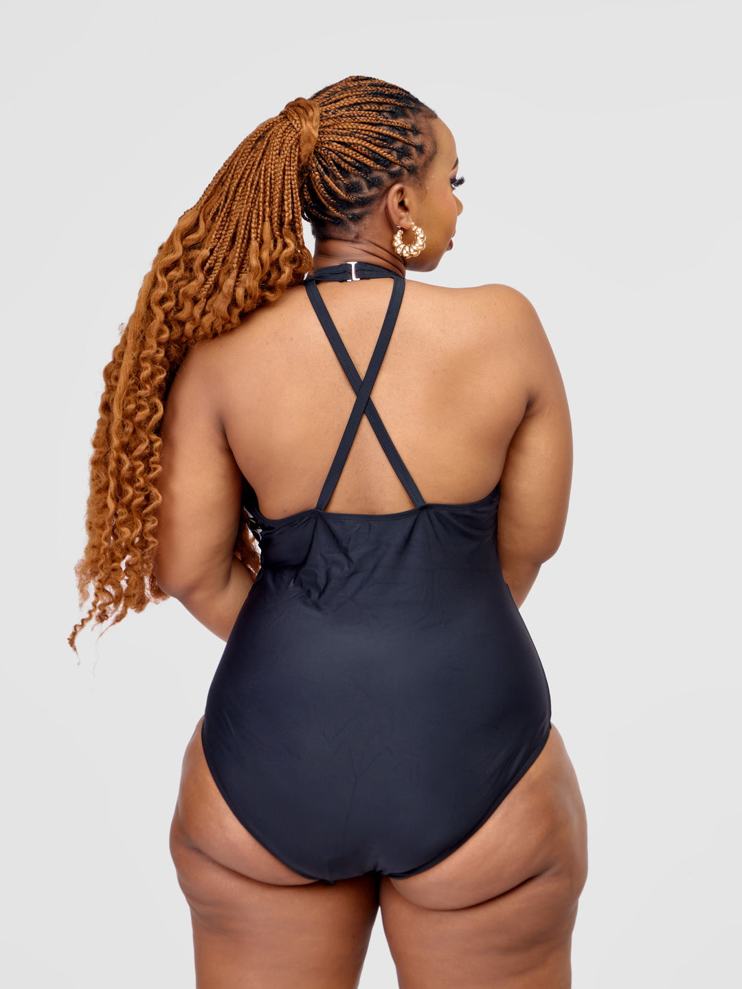 Animal Print One-Piece Swimsuit with Sheer Panels