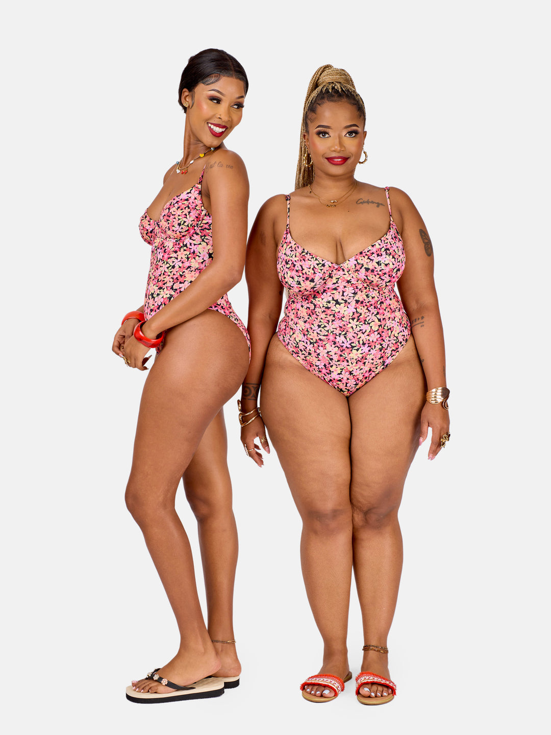 Floral underwire one piece