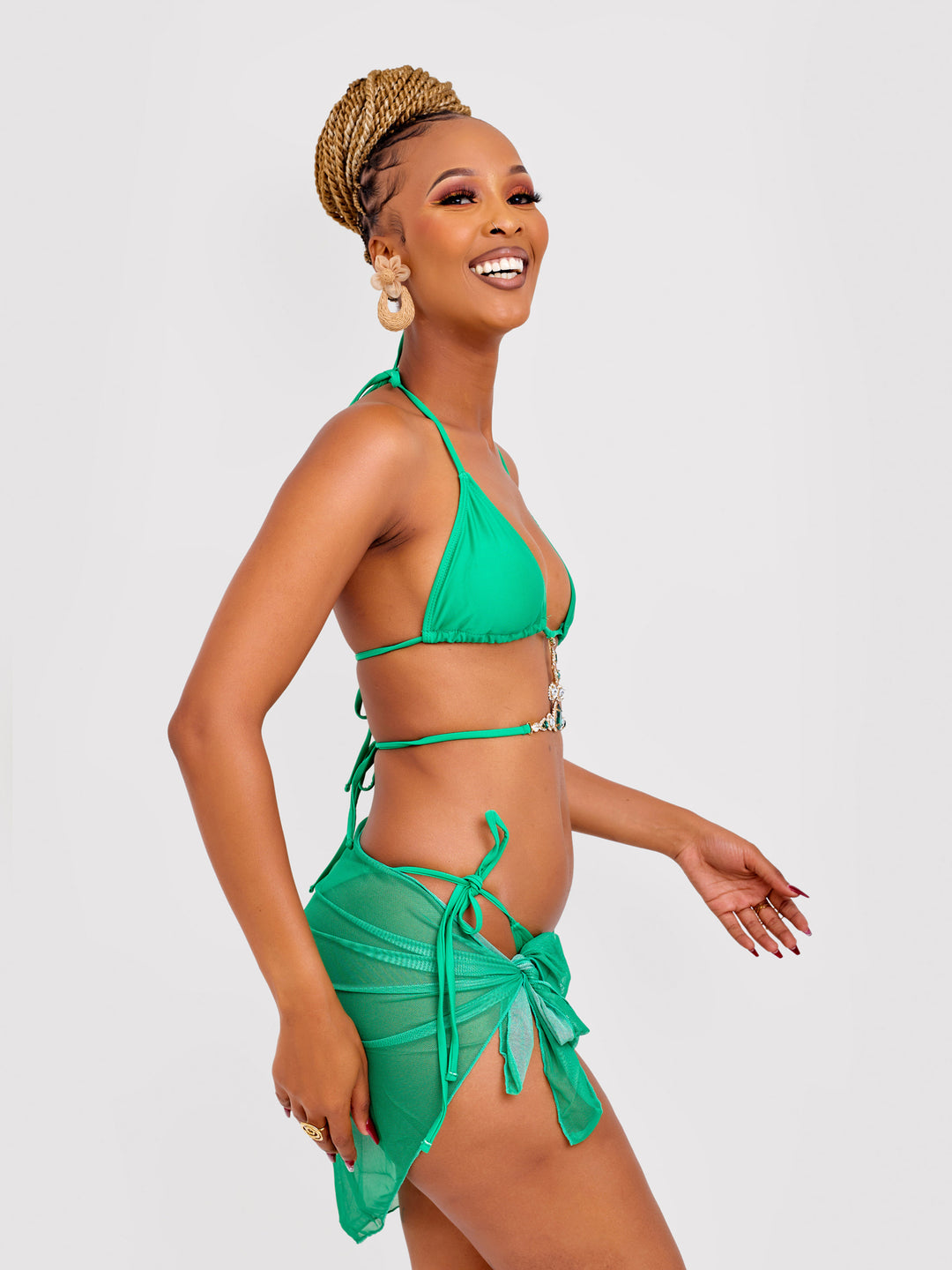 Rhinestone 3pc bikini