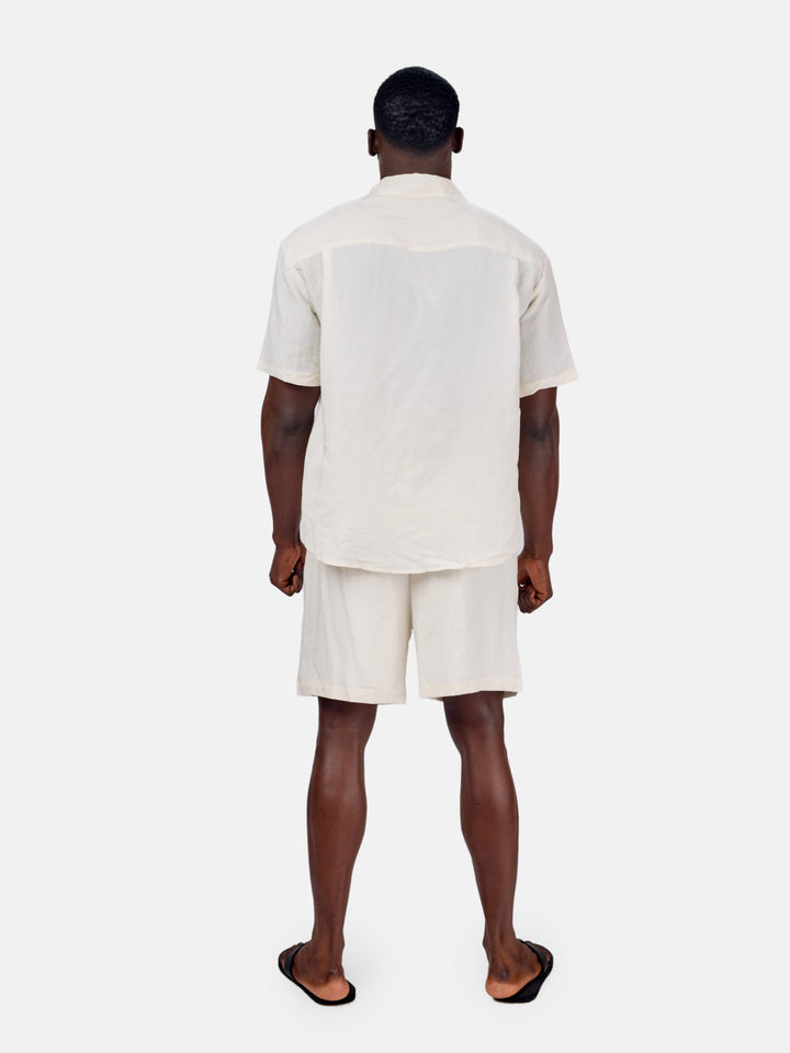 Men’s button down linen set