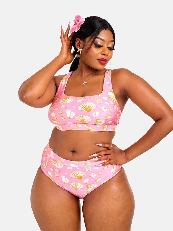 Shell printed bikini