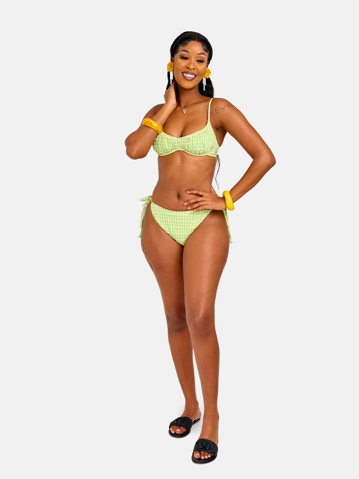 Luminous underwire stringed bikini