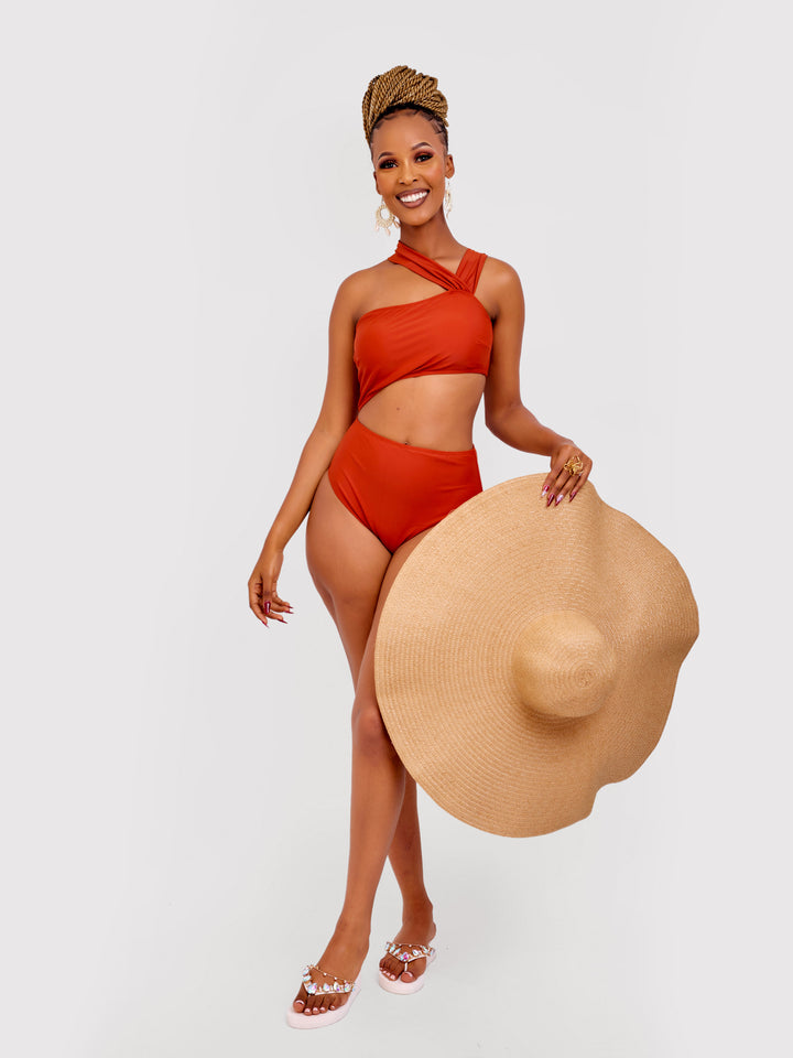 Cut out waist one piece