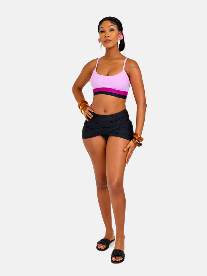 Bikini skirt with supportive top