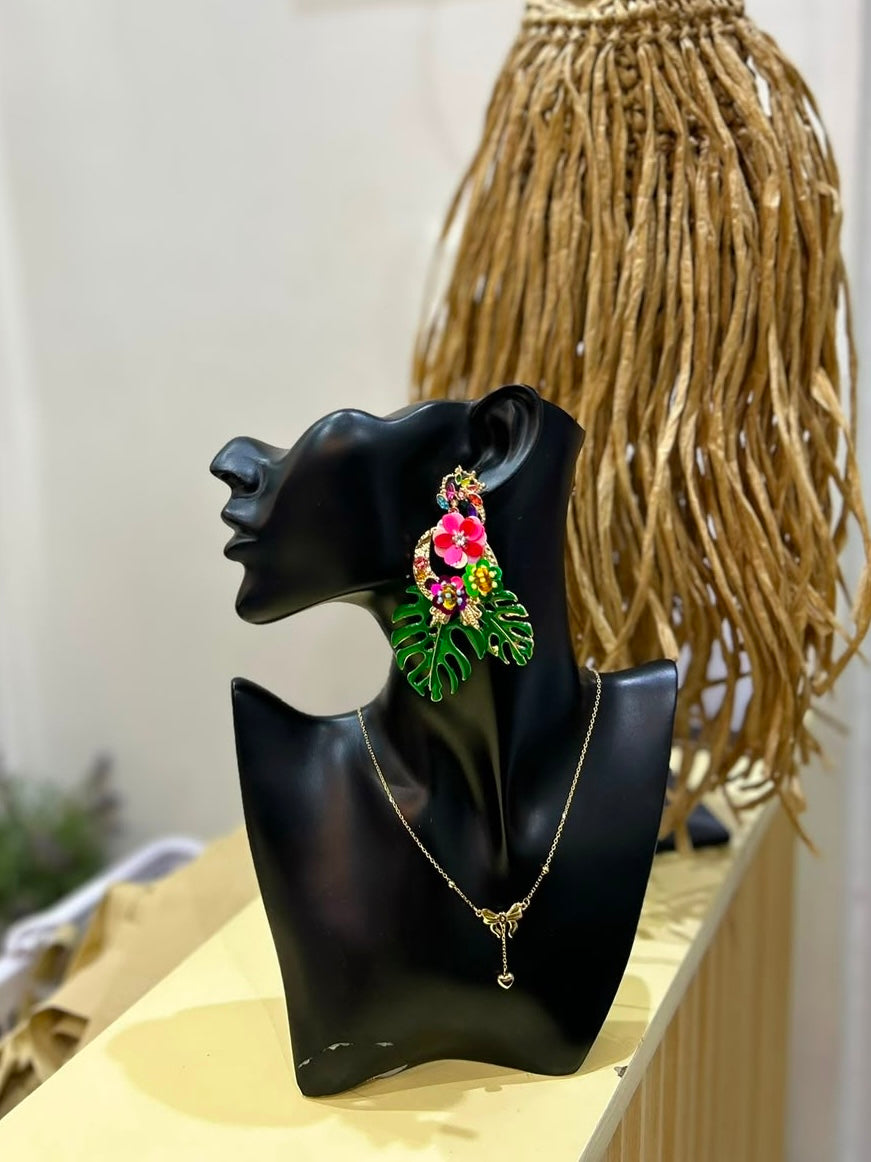 Floral summer earrings