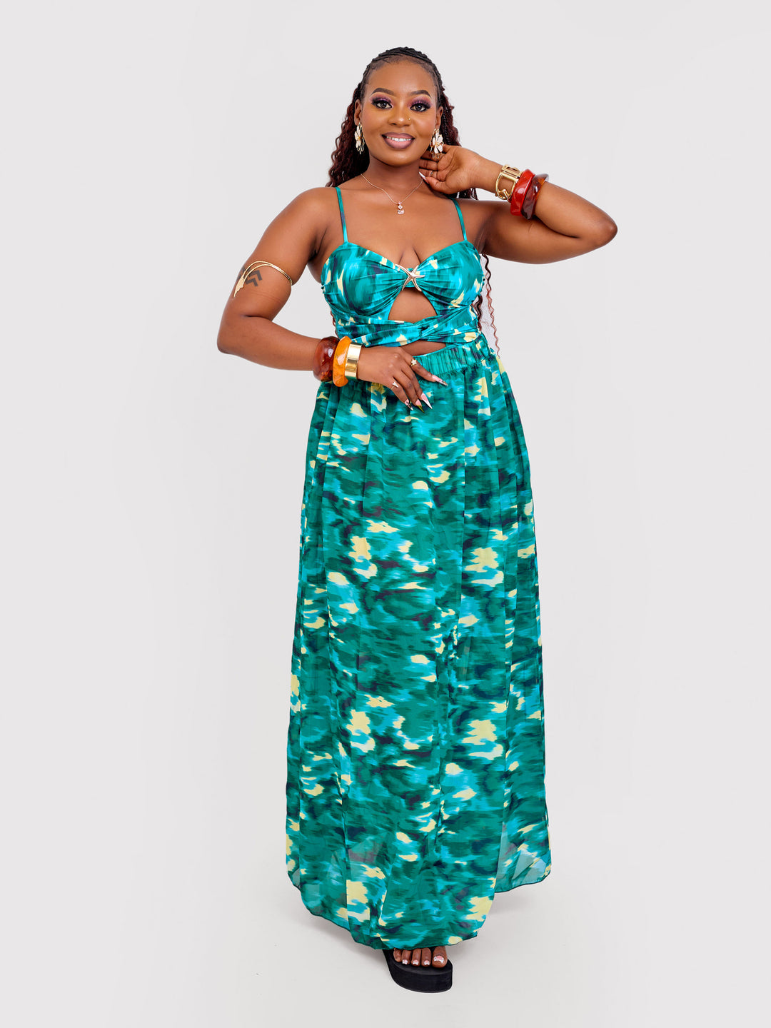 Illusion one piece swimsuit with cover up