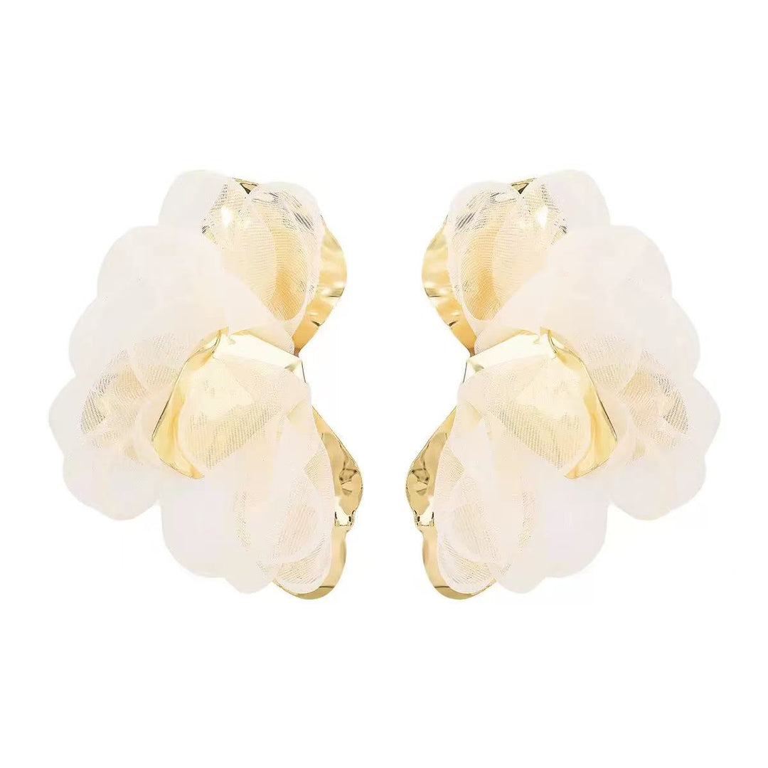 Floral embellished earrings