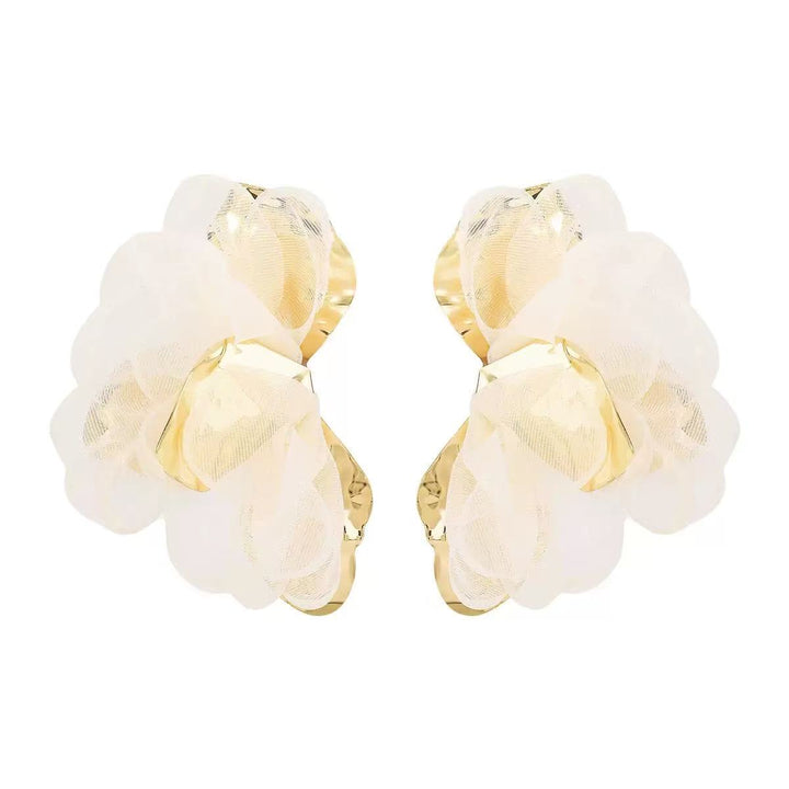 Floral embellished earrings