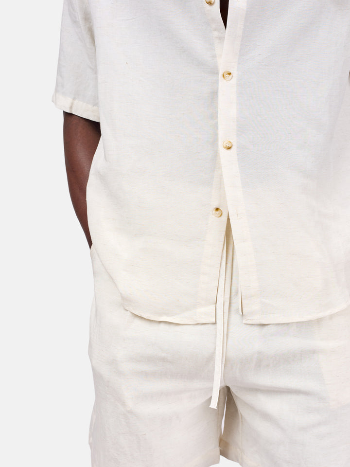 Men’s button down linen set