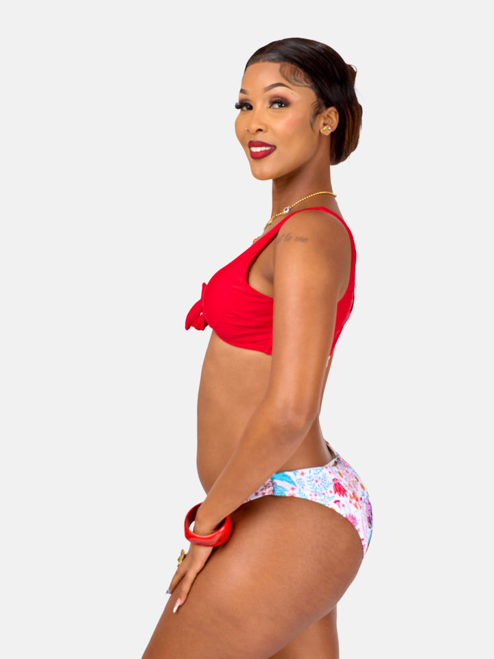 Knot front bikini