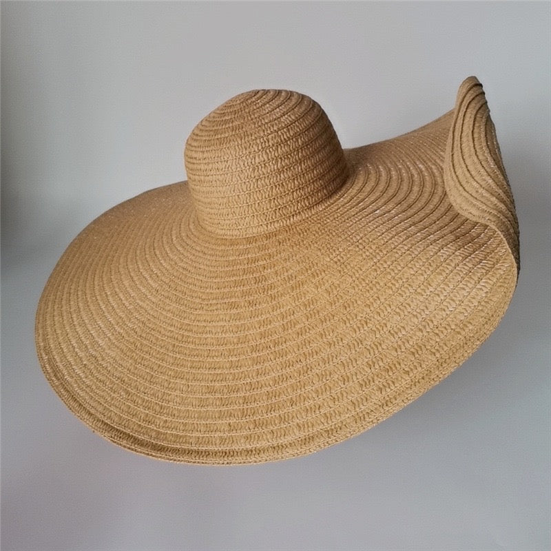 Oversized wide brim sun hat