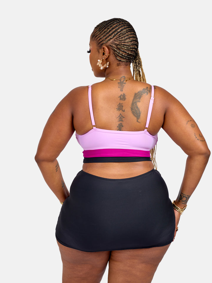 Bikini skirt with supportive top