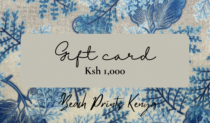 Beach Prints Kenya Gift Card