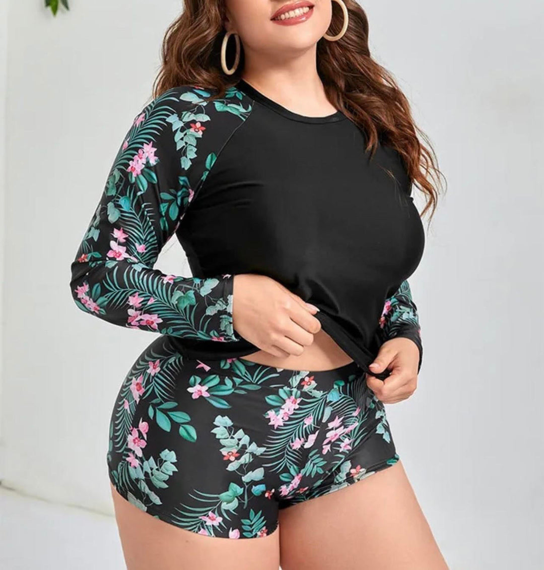 Long sleeve 2 piece short